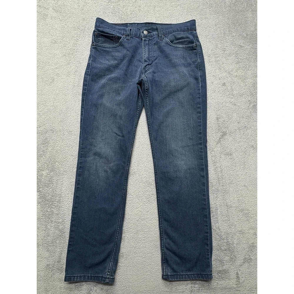 Levis‎ 511 Jeans Mens Measured 32x28 Blue Slim Fit Stretch Tapered Leg Classic